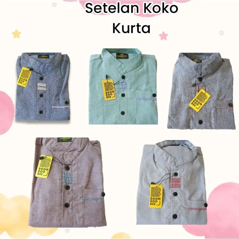 SETELAN KOKO KURTA OXPORD POLOS // SETELAN BAJU MUSLIM ANAK LAKI-LAKI TERBARU USIA 1-10 TAHUN // STELAN KOKO KURTA ANAK COWOK // BAJU KOKO ANAK 4