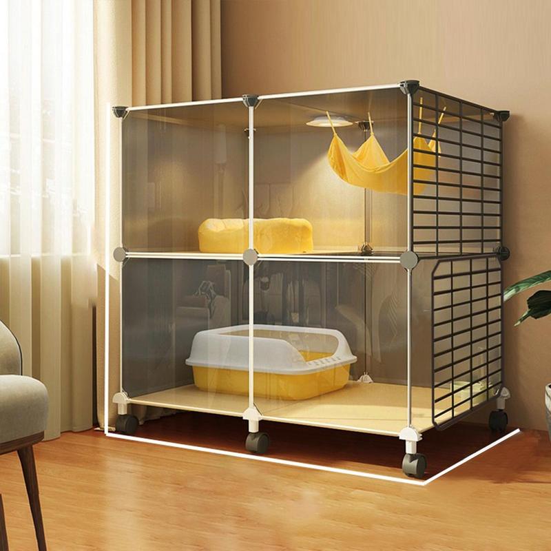 Product Introduction of Pet Cage, Pet House with Litter Tray, Indoor Cat Cage, Pet Supplies for Small Medium Large Dogs & Cats, Dog & Cat Furniture, Pet Products 0
