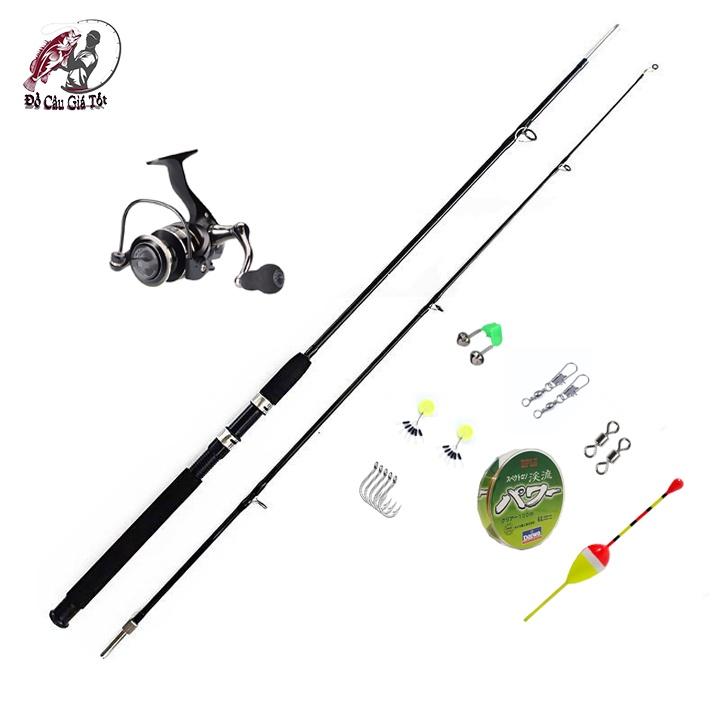 Combo Cần Câu Máy 2 Khúc Đặc, Máy Deukio AC Siêu Khỏe