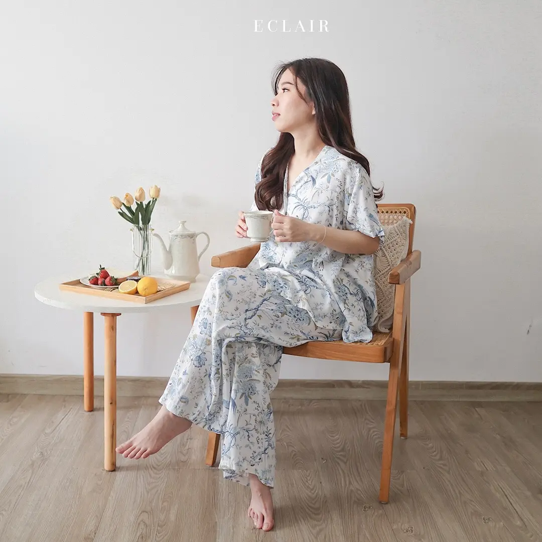 ECLAIR Sleepwear - V Neck Long Pants Pajamas (Vol.1)