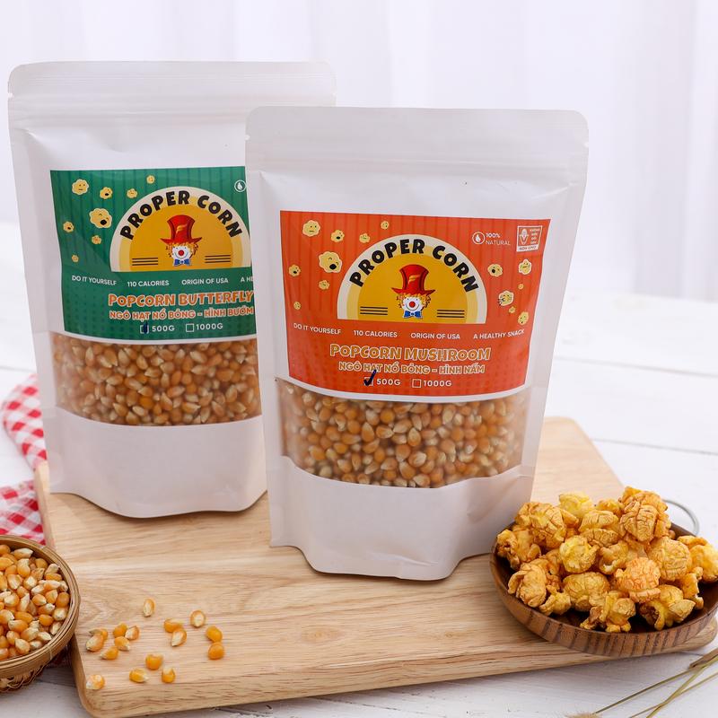 Ngô Mỹ làm bắp rang bơ tại nhà PROPERCORN