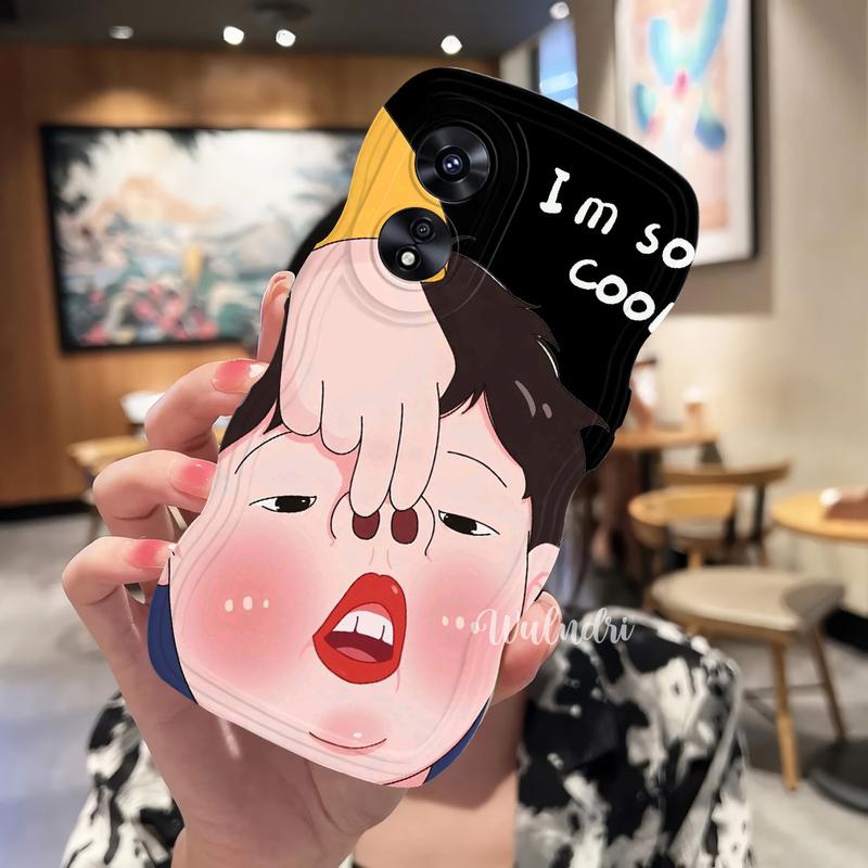 Product Introduction of Casing Couple Ugly Baby Gemoy Untuk OPPO A38 A18 A78 4G A58 4G A98 5G A17 A12 A5S A54 A96 Silikon Karakter Handphone NC-108 Case 126