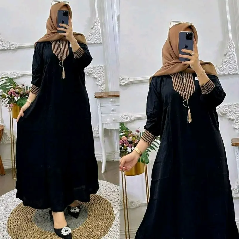 GAMIS POLOS RENDA SULTAN // GAMIS RAYON POLOS Rempel Wanita Muslim