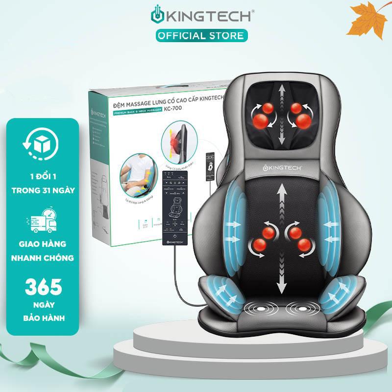  Đệm Massage Toàn Thân KINGTECH KC-700 - Mát Xa 3D Chuyên Sâu Cho Lưng Cổ Vai Gáy - Quà Tặng Cho Nam Nữ Sếp Khách Hàng - Chính Hãng 