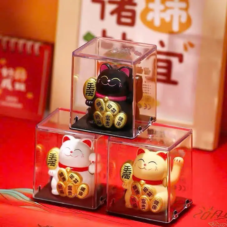 Mèo thần tài may mắn Mini vẫy tay dùng năng lượng mặt trời Nhật bản [Cocaf Decor Japan] 2