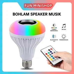 Bohlam Speaker Musik Bluetooth 2 in 1 - Lampu Speaker LED/SPEAKER WIRELESS DENGAN LAMPU LED RGB E27