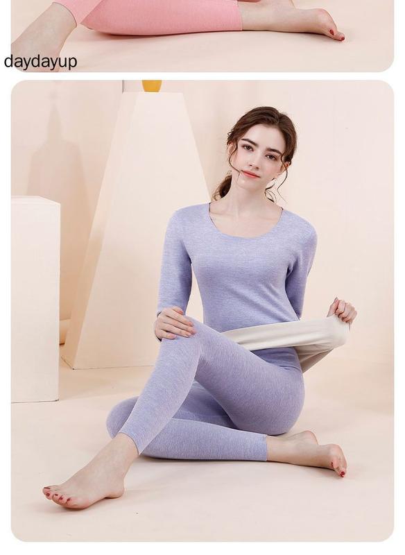 Product Introduction of Women Thermal Underwear Set German Velvet Traceless Heat Tech Inner Wear Winter Autumn Thermal Clothing Set 22