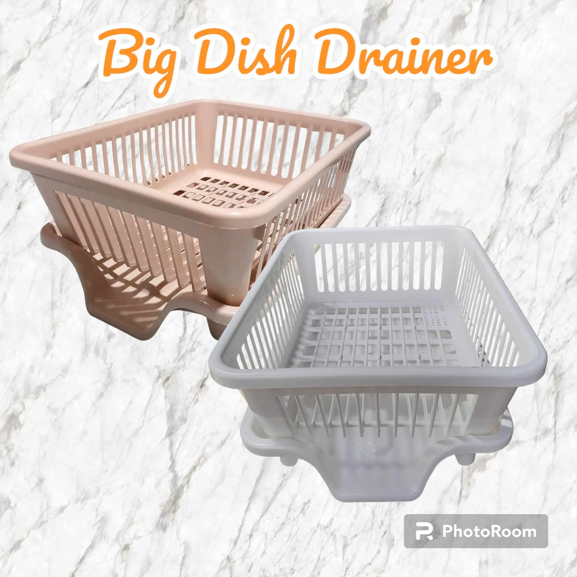 Aesthetic Big Dish Drainer with Tray for Neat and Organized Kitchen