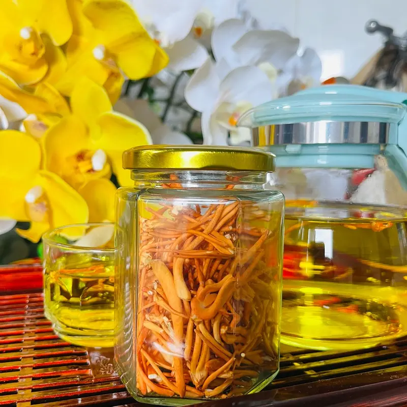 10gr Nấm Trùng Thảo sấy thăng hoa tăng cường sức khỏe , cải thiện giấc ngủ ,  Nước Trà Chè TeaChua Sen 2