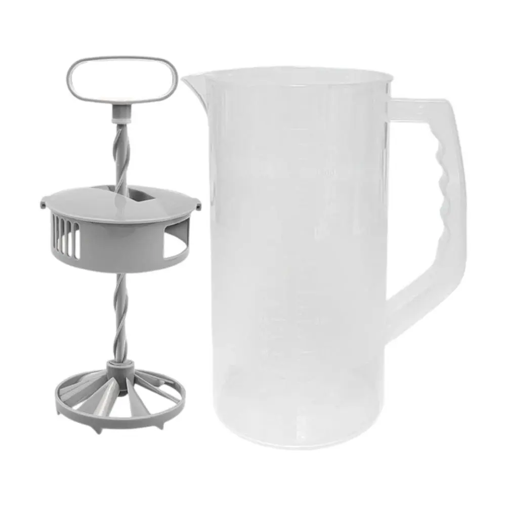 Mixing Pitcher for Drinks with Angled Blade,Mixer Plunger,Sturdy,for Juice,Tea, Milk,Easy Mix,Beverage Container 2000ml