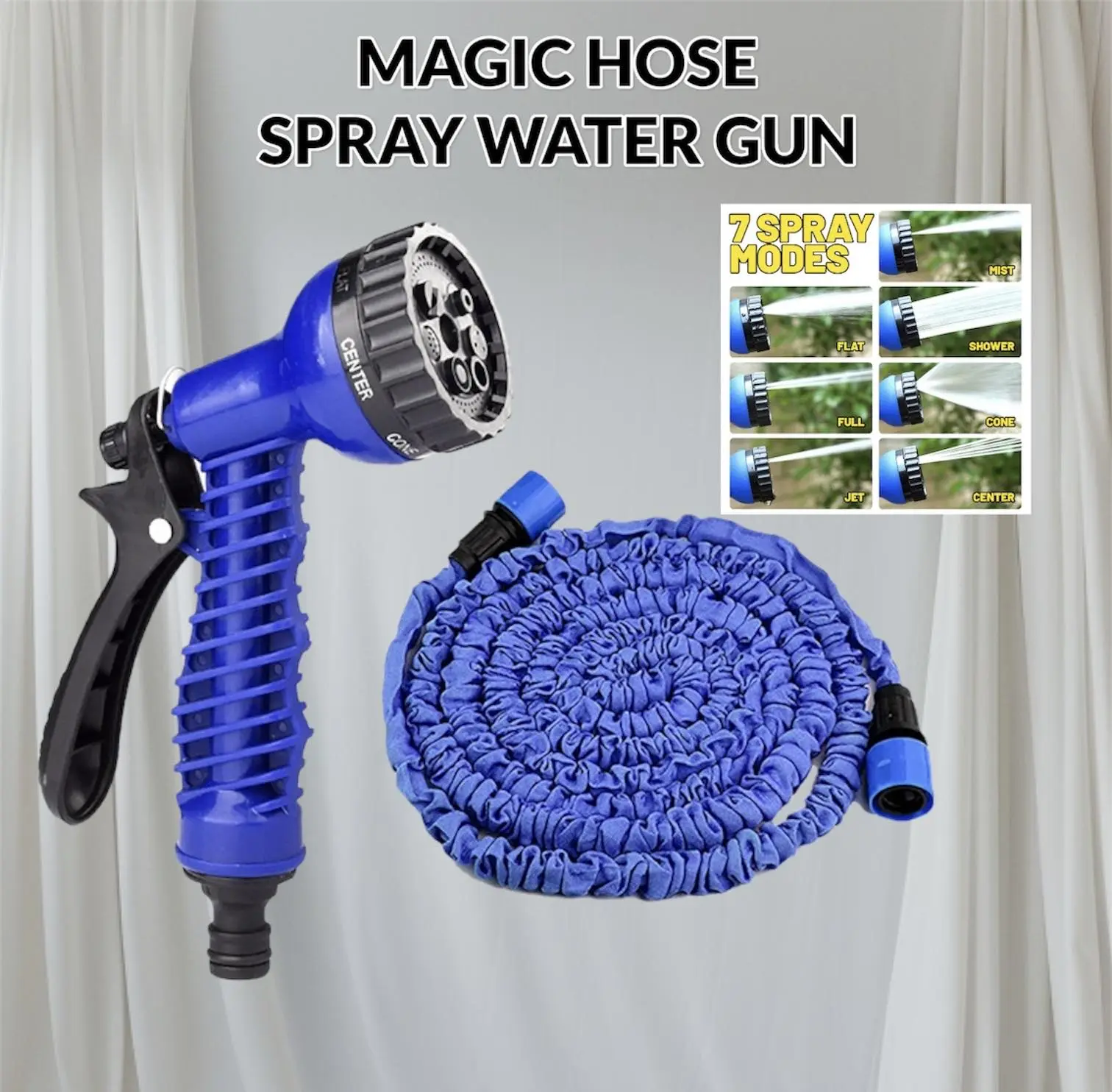 Magic Hose Spray Water Multi-Functional Expandable Water Hose 25ft-150ft