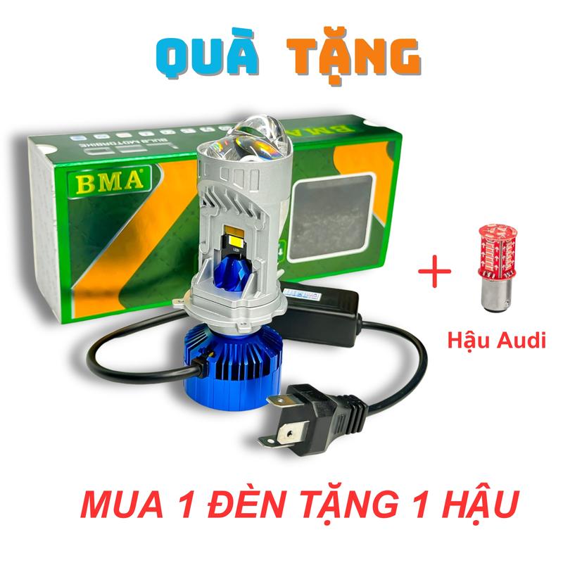 Đèn Pha Bi Cầu R04 BMA, Cos Rộng - Pha Laser Chiếu Xa Trên 200m, Công Suất Cao Chuyên Lắp Đặt Cho Các Dòng Ô Tô - Xe Máy