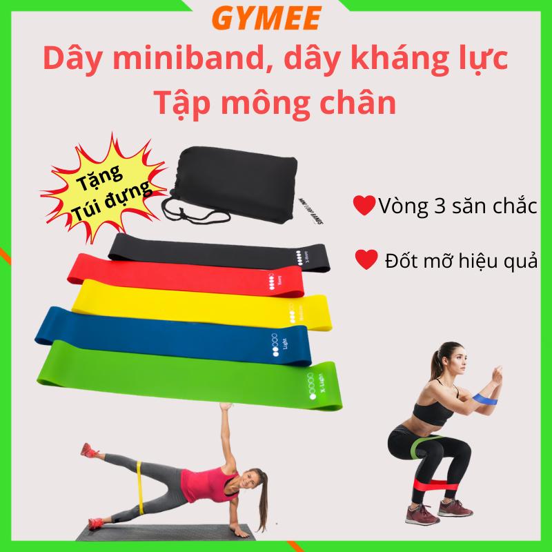 Dây Miniband Kháng Lực Cao Su Tập Yoga Gym Cao Su Đàn Hồi Dây Kháng Lực Tập Chân