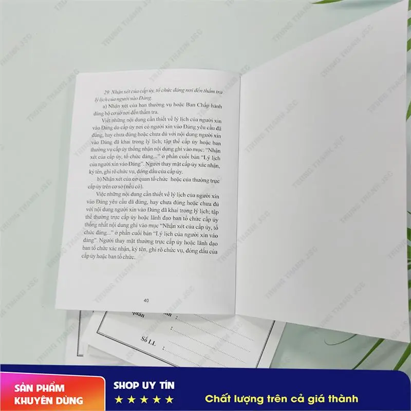 (DD-study)  LÝ LỊCH CỦA NGƯỜI XIN VÀO ĐẢNG mẫu 02-KNĐ ( Loại 28 trang, 32 trang và 40 trang ) - CHUẨN MẪU 7