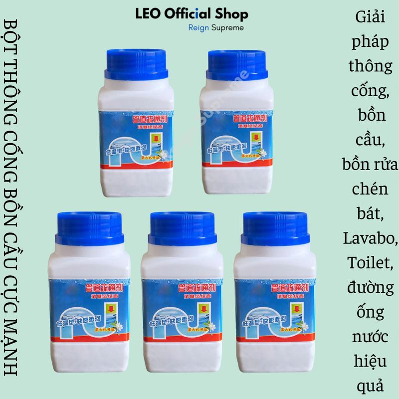 5 lọ bột thông cống bồn cầu lọ thông cống toilet bồn rửa chén bát lavabo thông tắc đường ống nhà vệ sinh cực mạnh chất thông tắc bồn cầu Làm Sạch