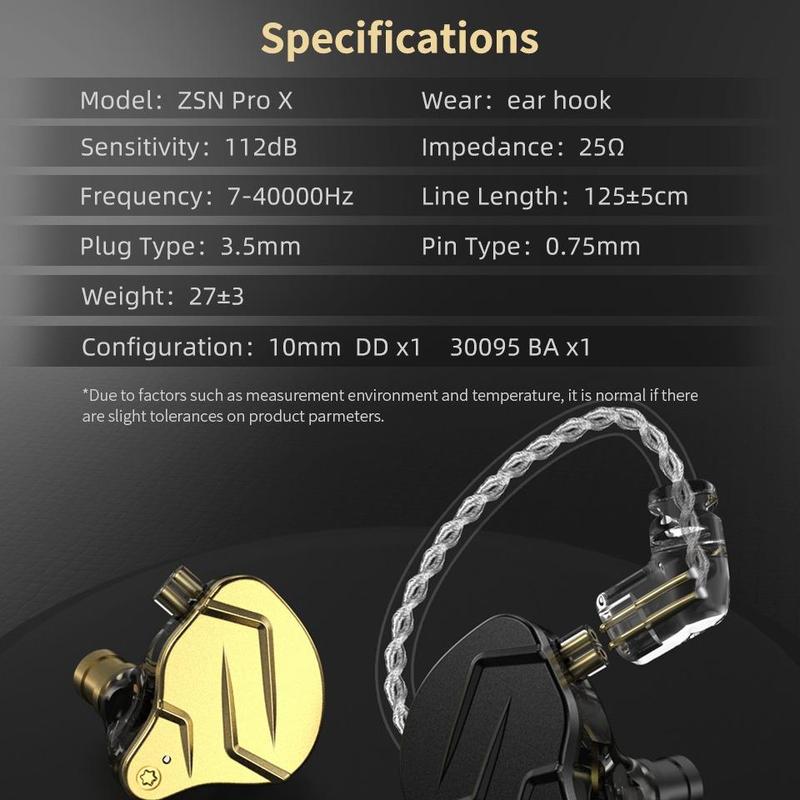In-ear Design Monitor Wired Earphone, Wired Gaming Earbuds, Hifi Headphones with Hybrid Dual Driver, High Fidelity Earphone with Detachable Cable 8