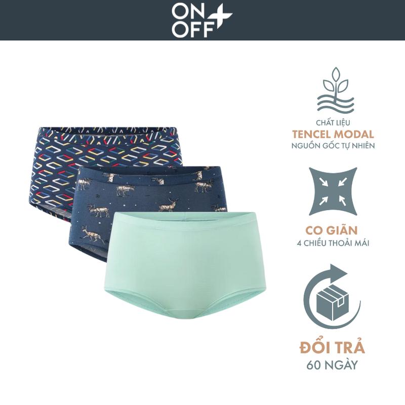 Combo 3 quần lót nữ dáng boyshort tencel modal ONOFF- 16UN24A062