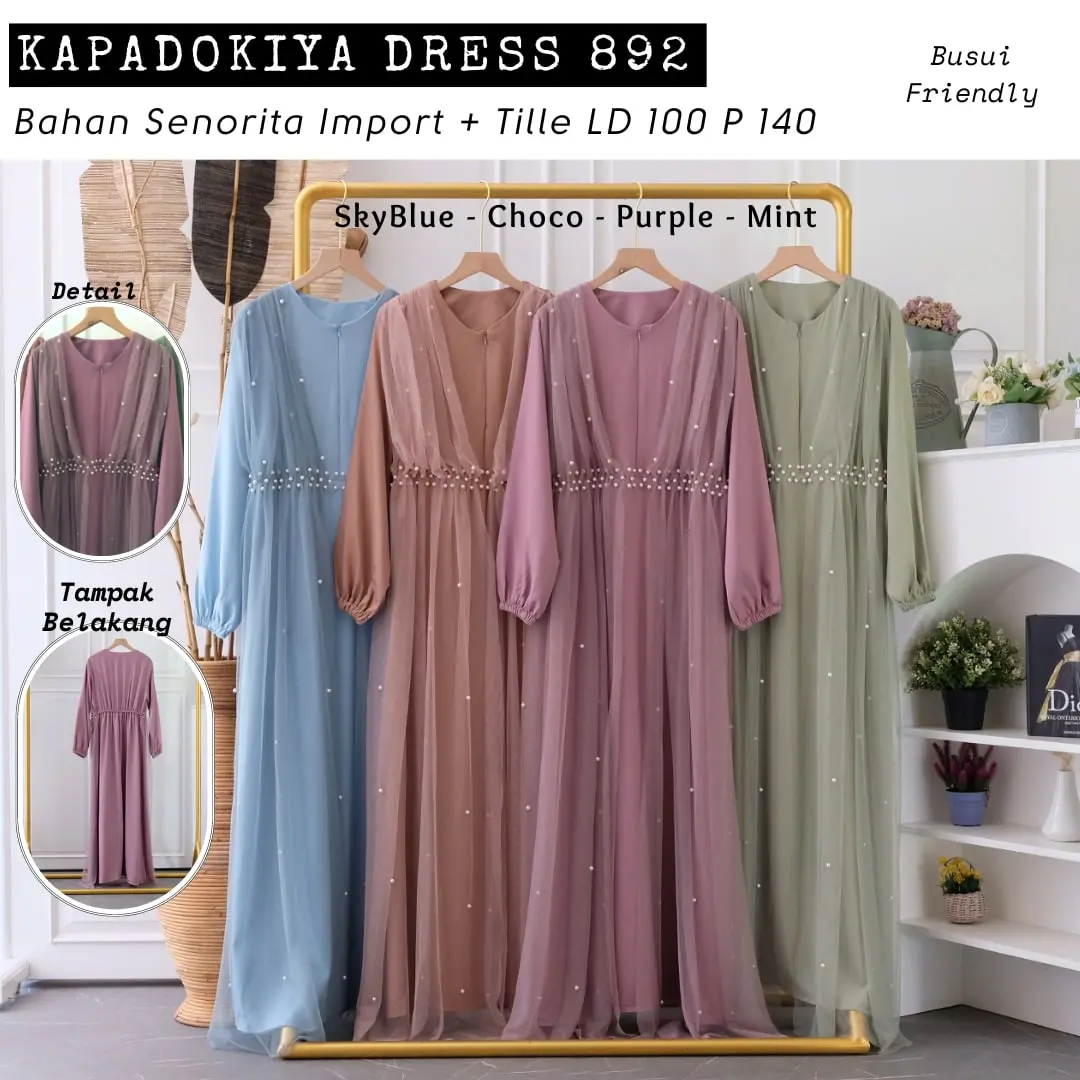 Kapadokiya Dress/ Dress kondangan/ Bridesmaid/ dress lebaran/ dress maternity/ dress pesta