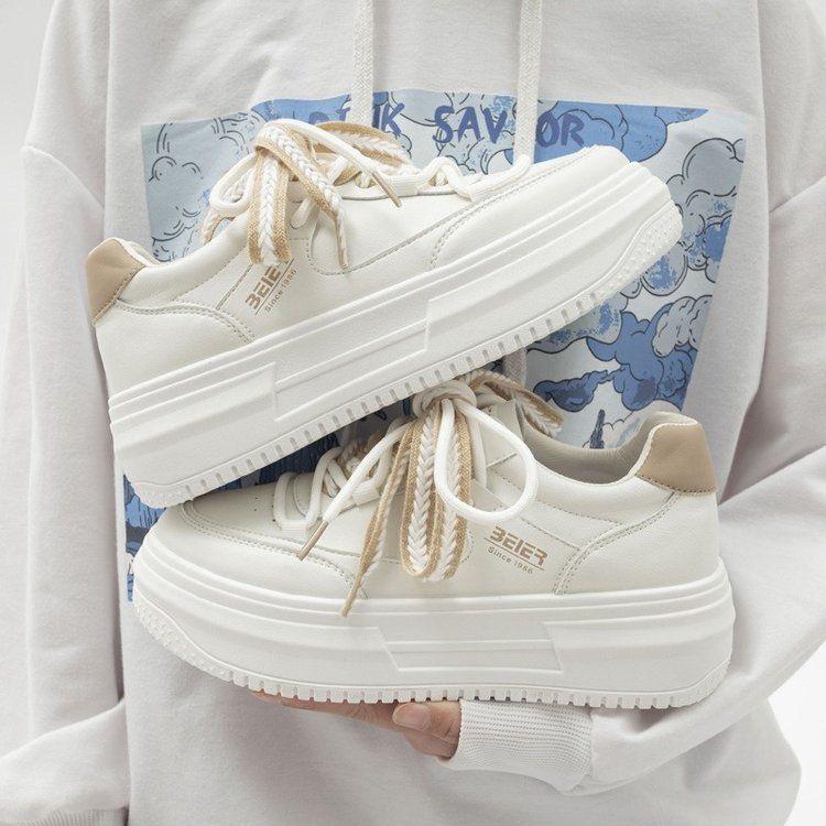 Giày nữ thể thao Beier dây tết hot trend 2023 phong cách Hàn Quốc