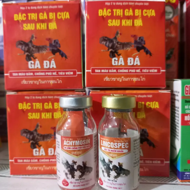 Dung dịch tiêm chuyên biệt đặc tri gà bị cựa sau khi đá 0