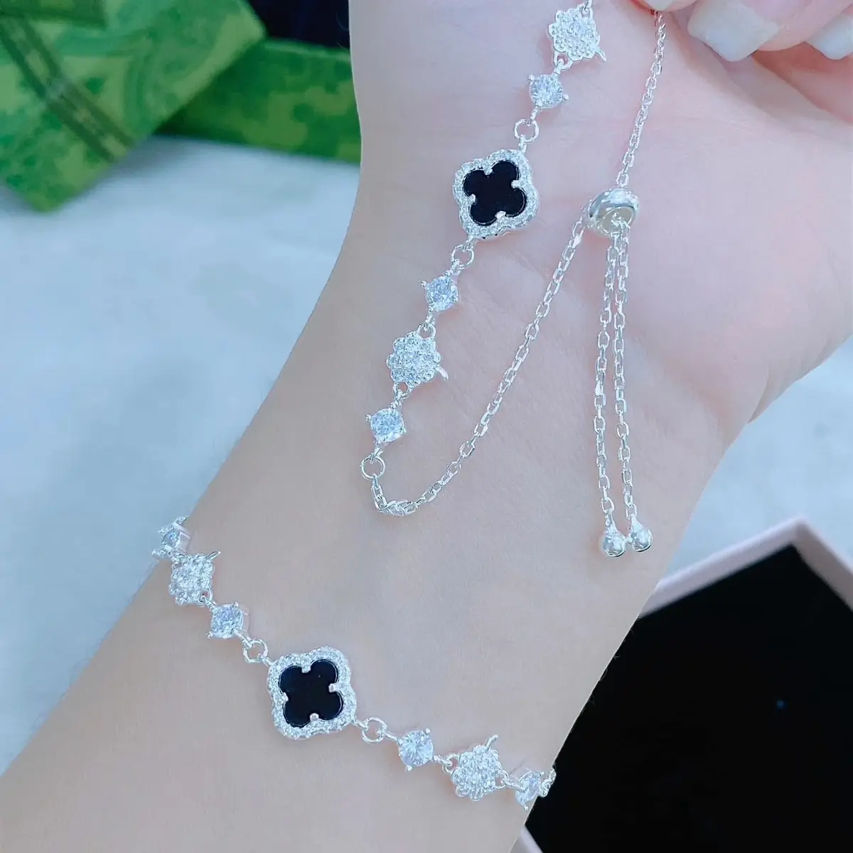 Lắc Tay Bạc Nữ New Hàng Ý Cao Cấp