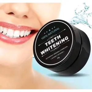 PEMUTIH GIGI TEETH WHITENING ACTIVATED ORGANIC CHARCOAL POWDER Bebas Gluten