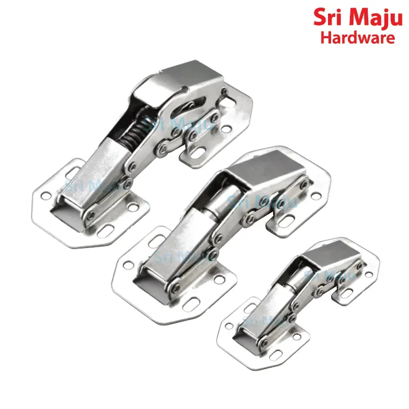 MAJU Type-A Easy Installation 90 Degree Concealed Hinge Kitchen Concealed Cupboard Door Spring Buffer Hinges Ensel Pintu