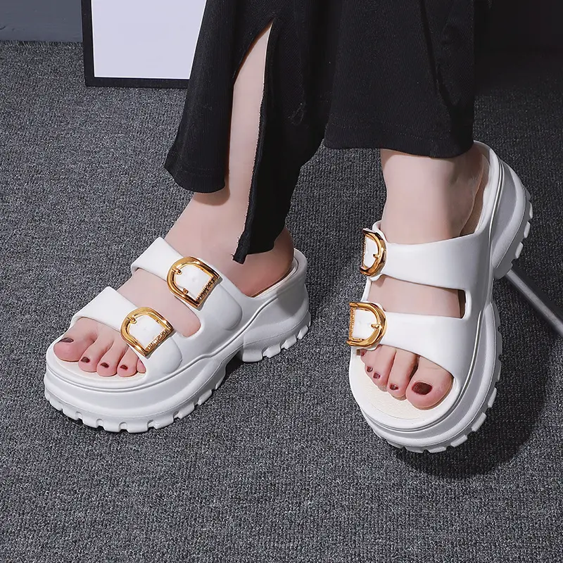Dép thời trang cho nữ, có kích thước 36-41, không thấm nước và không trơn trượt, đế dày 6cm, mềm mại và thoải mái, được làm bằng vật liệu EVA đàn hồi cao, đế cao, hỗ trợ insole thiết kế DIY, rất thích hợp cho du lịch ngoài trời và bãi biển