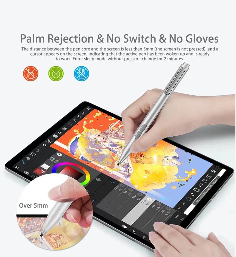 Product Introduction of Stylus Pen for Surface 4096 Levels of Pressure for Microsoft Surface Pro 8 7 6 5 4 3 X/ Surface 3/Go 3 2/Laptop 4 3 2/Book 3 2 1 18