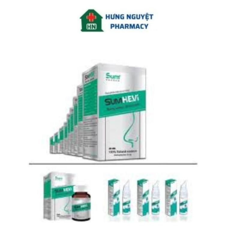 SUMHEVI viên uống hỗ trợ giảm viêm mũi, viêm xoang, tắc mũi, ngạt mũi, chảy nước mũi, đau nhức hoặc ê ẩm vùng đầu trán hoặc vùng mặt hộp 30 viên 4