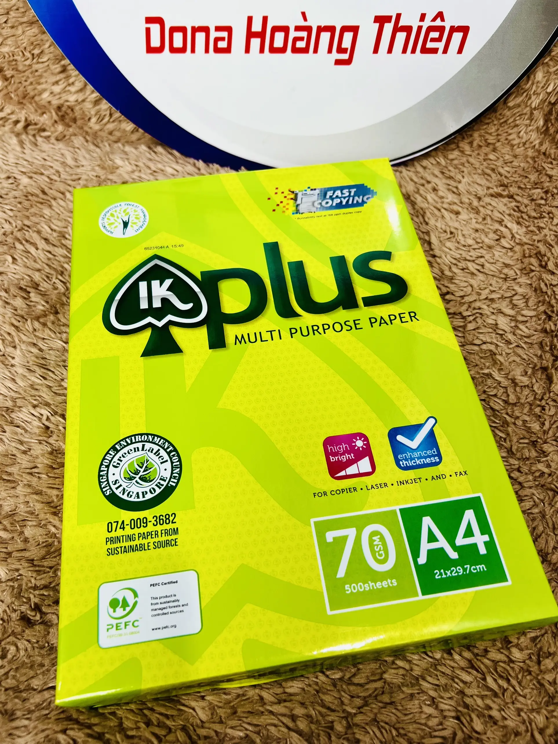 GIẤY IN A4 - IK Plus Định Lượng 70 gsm