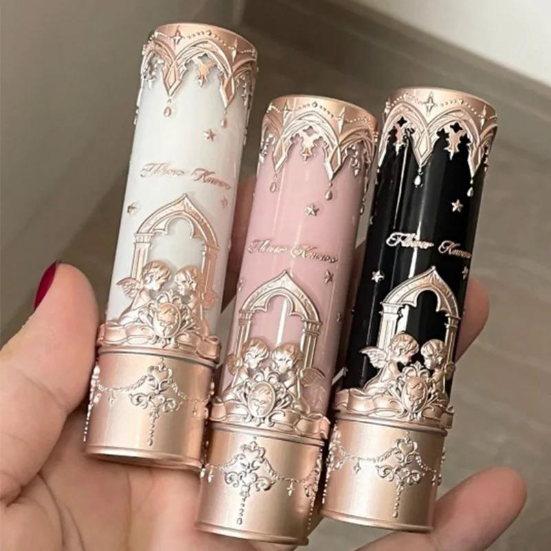 Product Introduction of Flower Knows Little Angel Matte Lipstick Long-lasting Easy To Color Velvet Lipgloss Peach Color Natural Lip Makeup Maquillage 2