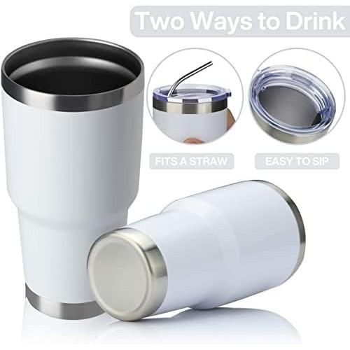 Tumbler Stainless Tahan Panas Dingin 1 liter Aesthetic DIY Free Sedotan Sticker Pembersih Mount 1
