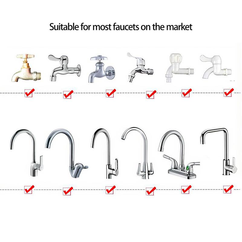 Product Introduction of Shower Head Extension, 1 Count Quick Connect Faucet Extension Shower Head, Multifunctional Connector  Shower Head for Home Bathroom Balcony Garden 5