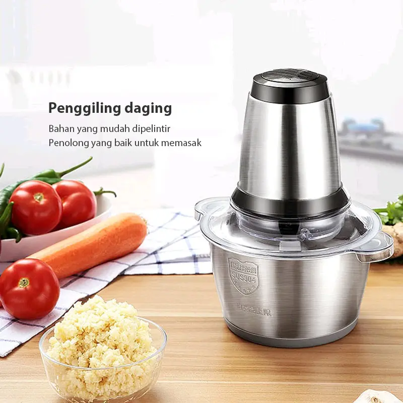 Blender Daging Stainless Steel 2 Liter Meat Grinder / Blender Daging Kapsul Capsule 3