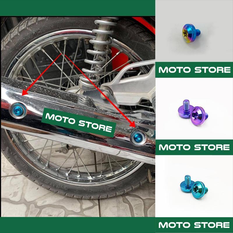 Ốc Ốp Pô GR5 Titan, Ốc ốp Pô Titan GR 5 xịn lắp  Wave a 2007-2021, Wave 50cc, Sirius, RSX Fi 110 Phụ Kiện Phụ Tùng