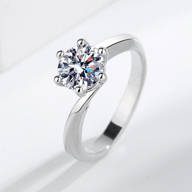 Product Introduction of Nhẫn Moissanite, Phong Cách Cổ Điển, 1 Karat, Bạc S925, Dành Cho Nữ, Có Giấy Chứng Nhận Gra 19
