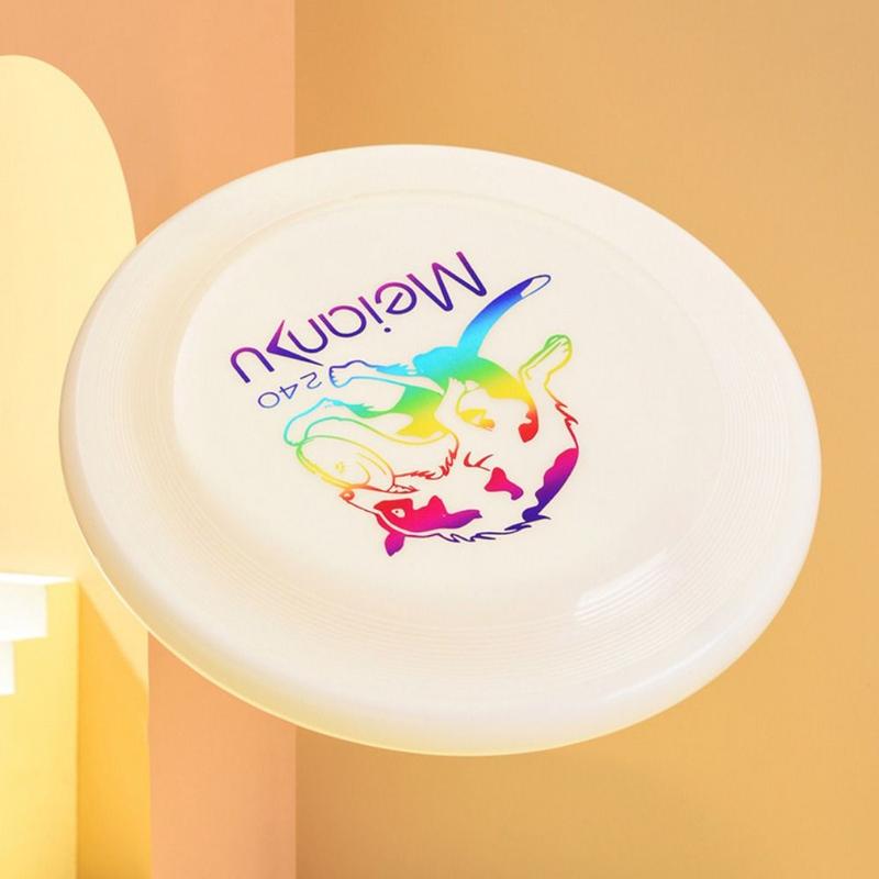 Fashion 24cm Pet Flying Discs Bite Resistant Soft Dog Throwing Type Toy Luminous Interactive Dog Toy For Training 6
