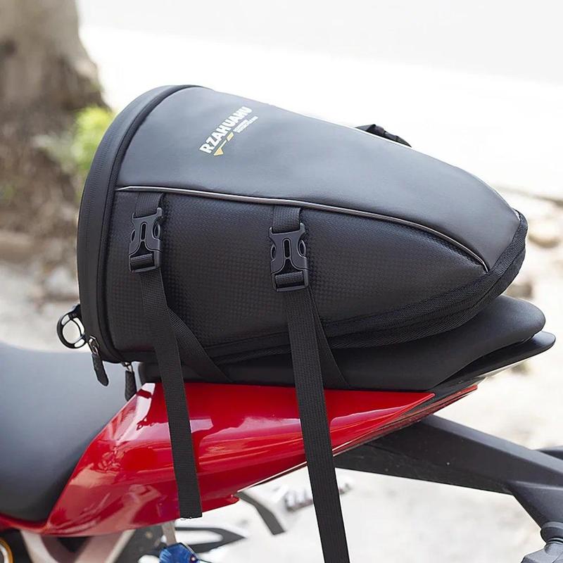 Product Introduction of Motorcycle Backpack Large Capacity Motorbike Tail Bag Wear Resistant Waterproof Rear Motorcycle Suitcase for Electric Biker Bag 18