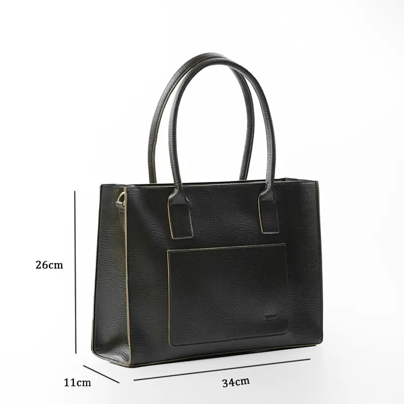 Túi Xách Nữ Da Công sở Đeo vai Đeo chéo NINA Tote Bag Jimmi Hình chữ nhật đựng Laptop 13-15in tài liệu A4 dành cho Văn phòng Giáo viên Sinh viên 5