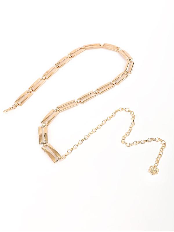 Women's Fashionable Minimalist Chain Belt, Casual Waistband for Jeans, Fashion Belt for Party, Daily Clothing Decor, Trendy All-match & Exquisite Belt for Birthday Gift 8