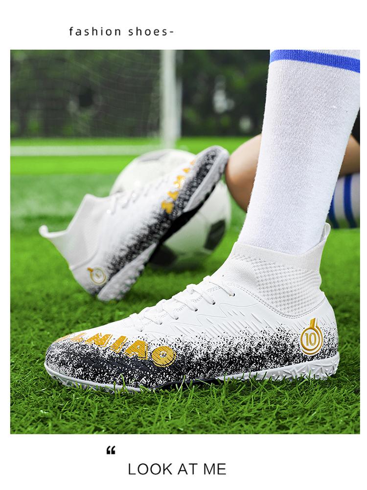 Product Introduction of （SIZE 33-46）Ready Stock Unisex Plus Size Football Shoes Outdoor Futsal Soccer Shoes Non-slip Training Shoes 23