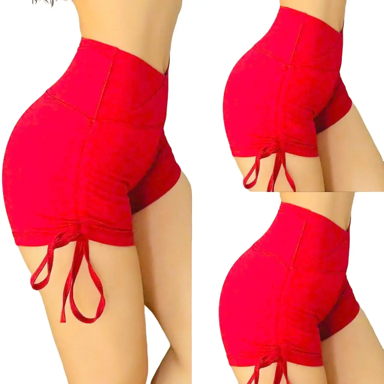 Quần Short Đùi Rút Dây Vạt Chéo Nữ Thể Thao Cao Cấp Tập Gym Yoga Sport Tập Thể Dục Tập Yoga Đi Chơi Noel Tết Giáng Sinh