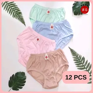 12pcs/6pcs Celana Dalam Wanita  Dua Ratu/Celana Dalam Ibu hamil ukuran Jumbo Bumil