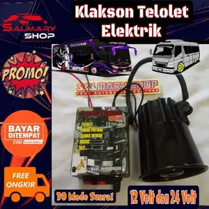 Klakson Telolet Basuri 24 Volt 24v 12 Volt 12v Bis Bus Truk Canter ELF Klakson Toa Motor Elektrik Elektronik Tinggal Pasang