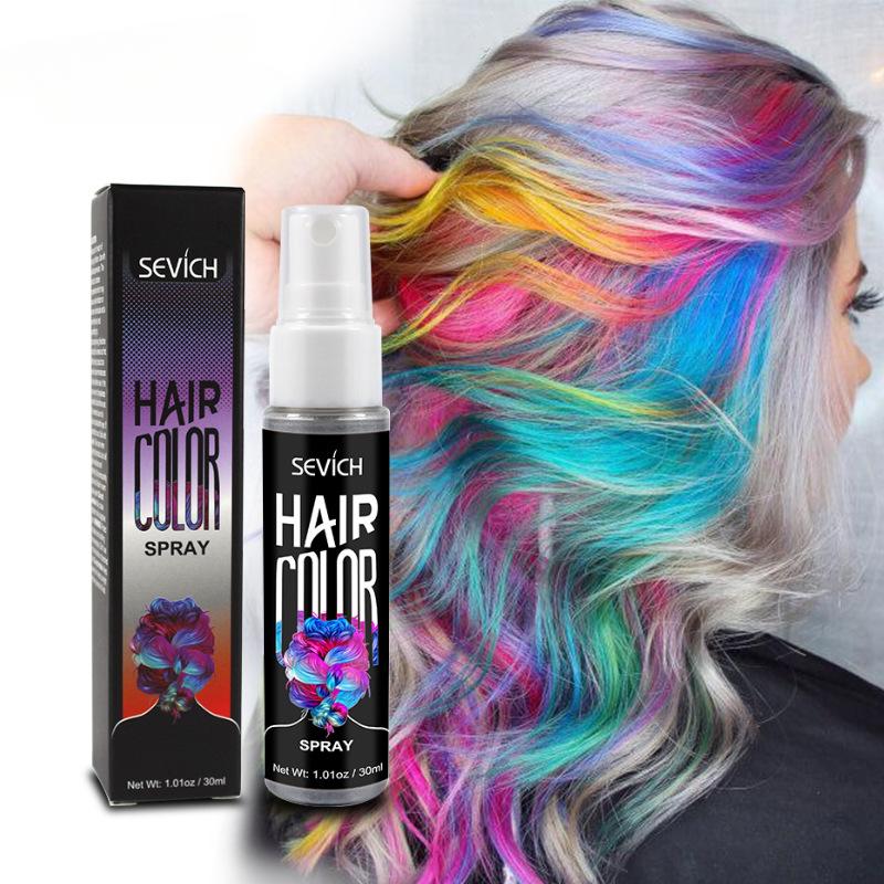 Product Introduction of Color Liquid Spray Temporary Hair Dye Unisex Hair Color Instant Color Dye Washable Hair Color Dye Fashion Beauty Makeup염색샴푸 0
