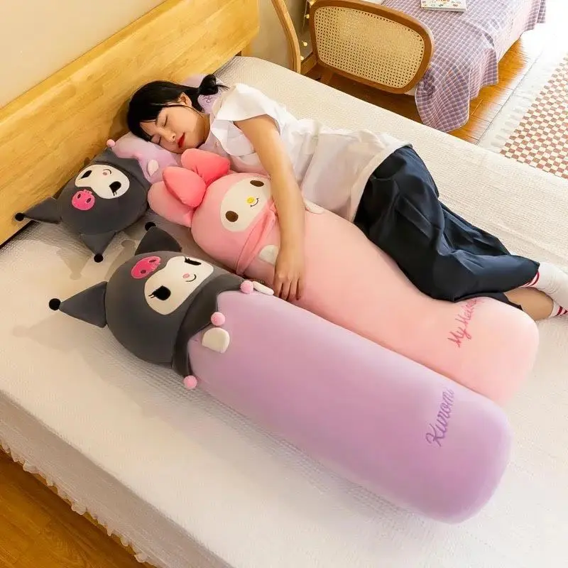 Guling Boneka My Melody Jumbo 80cm Bahan Plush Karakter Kuromi Melody Berlabel SNI Dolls Toys 2