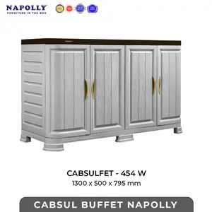 Meja TV / Meja Ruang Tamu / Meja Hias / Meja Dapur Napolly CABSULFET 454 W PUMA 3 Pintu & 4 Pintu