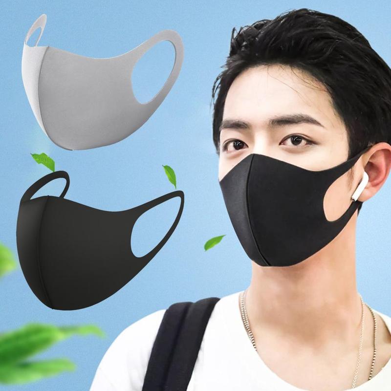 Product Introduction of 1/3/5pcs Unisex Lot Washable Reusable Earloop Masks Dust Cycling Mouth Face Mask Black Face Mascarillas Mouth Cover Facemask 20