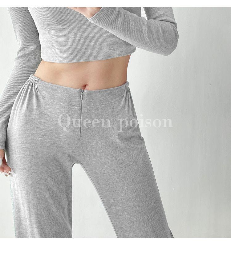 Product Introduction of Quần Tập Thể Dục Yoga Thể Thao Xếp Nếp, Dành Cho Nữ, Phong Cách Lười Biếng Mùa Thu, Dài Đến Chân, Ôm Hông, Ống Rộng, Cỡ Nữ, Cỡ Gợi Cảm, Tỷ Lệ Eo-Hông, Được Thu Thập Bởi 964 Người 2